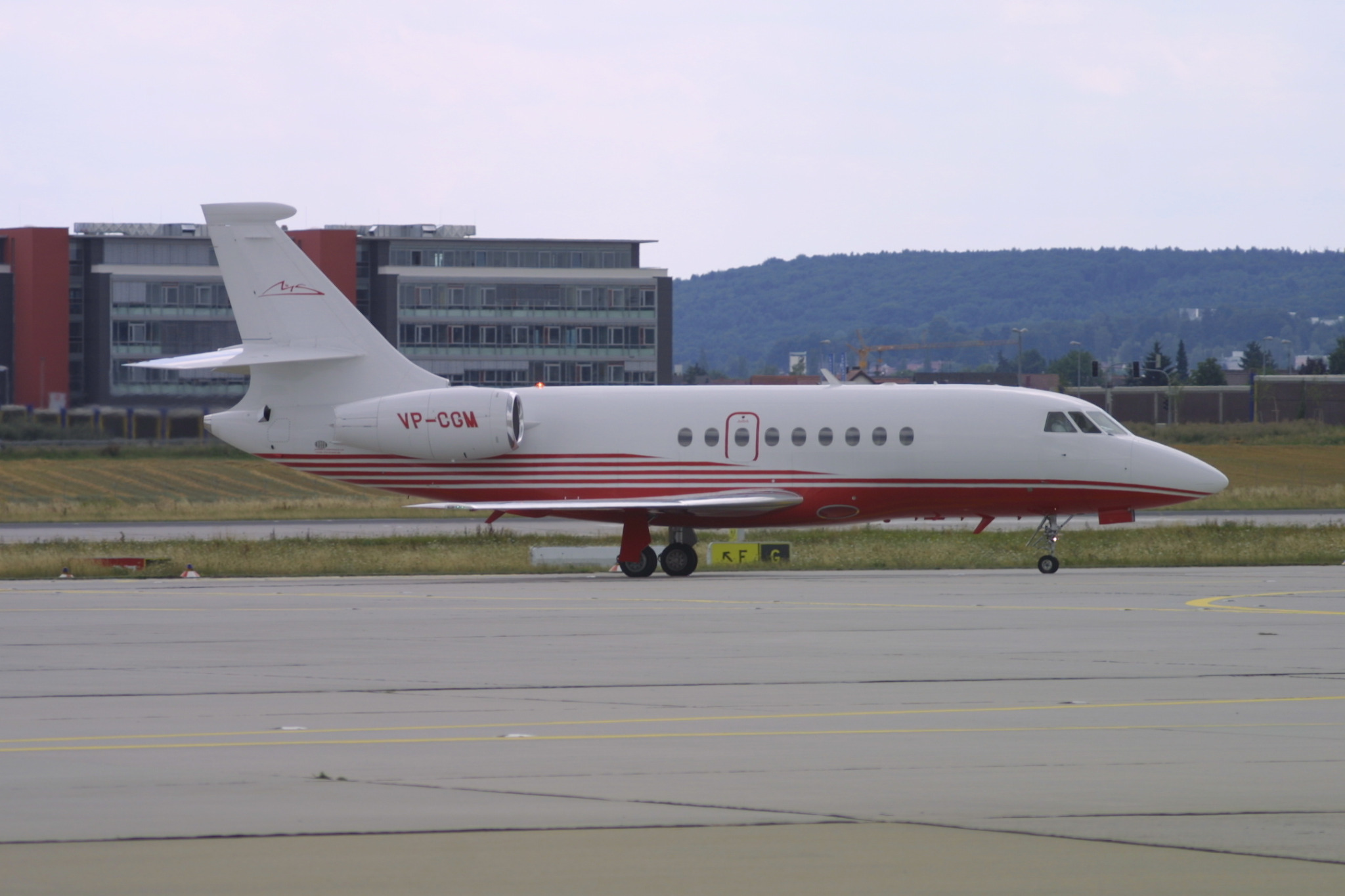 Kai-jens Meyer's photograph of Dassault Falcon 2000 VP-CGM at Stuttgart on 30 July 2003